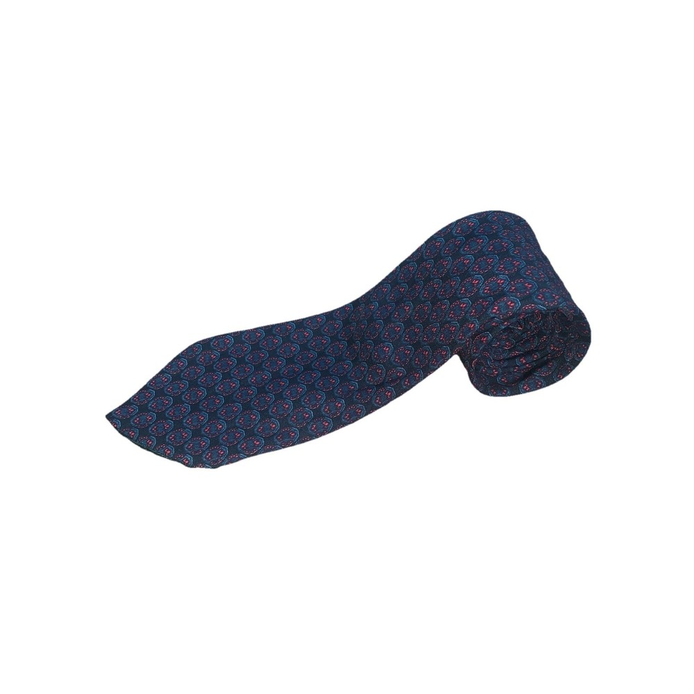 Vintage Christian Dior‎ Monsieur Silk Men's Neck Tie Made In France Green Red